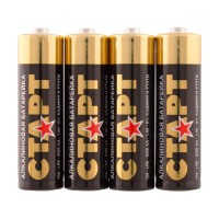 СТАРТ LR6-SH4-BOX (1,5 В, AA, LR6), упак. 4 шт.. Алкалиновые батарейки. СТАРТ